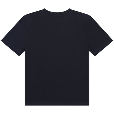 Playera niño y adolescente negra Boss